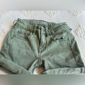 American Eagle Outfitters Olive Green Super Stretch Pants